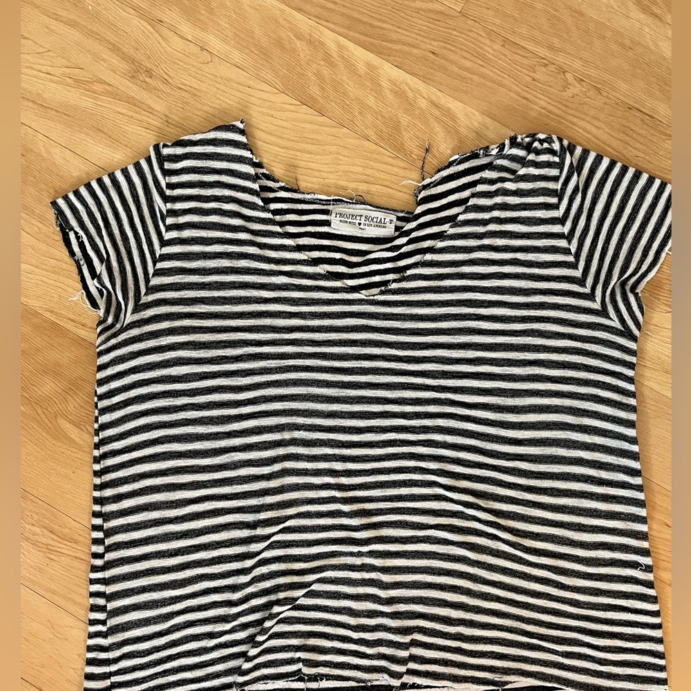 Project Social T - Black and White Tee Shirt